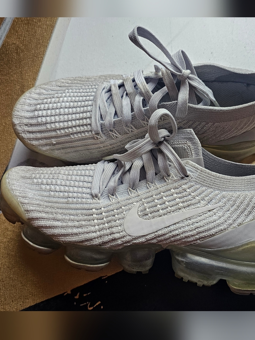 Nike Air VaporMax Flyknit 3 Pure Platinum Women’s Size 7.5